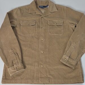 Polo by Ralph Lauren Classic Fit Men's Corduroy Camp Shirt in Camel